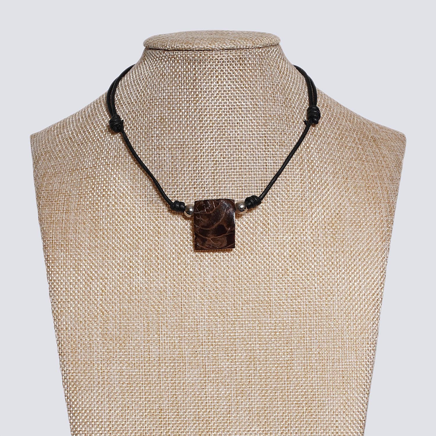 Girocollo 4 elementi rettangolare - Terra