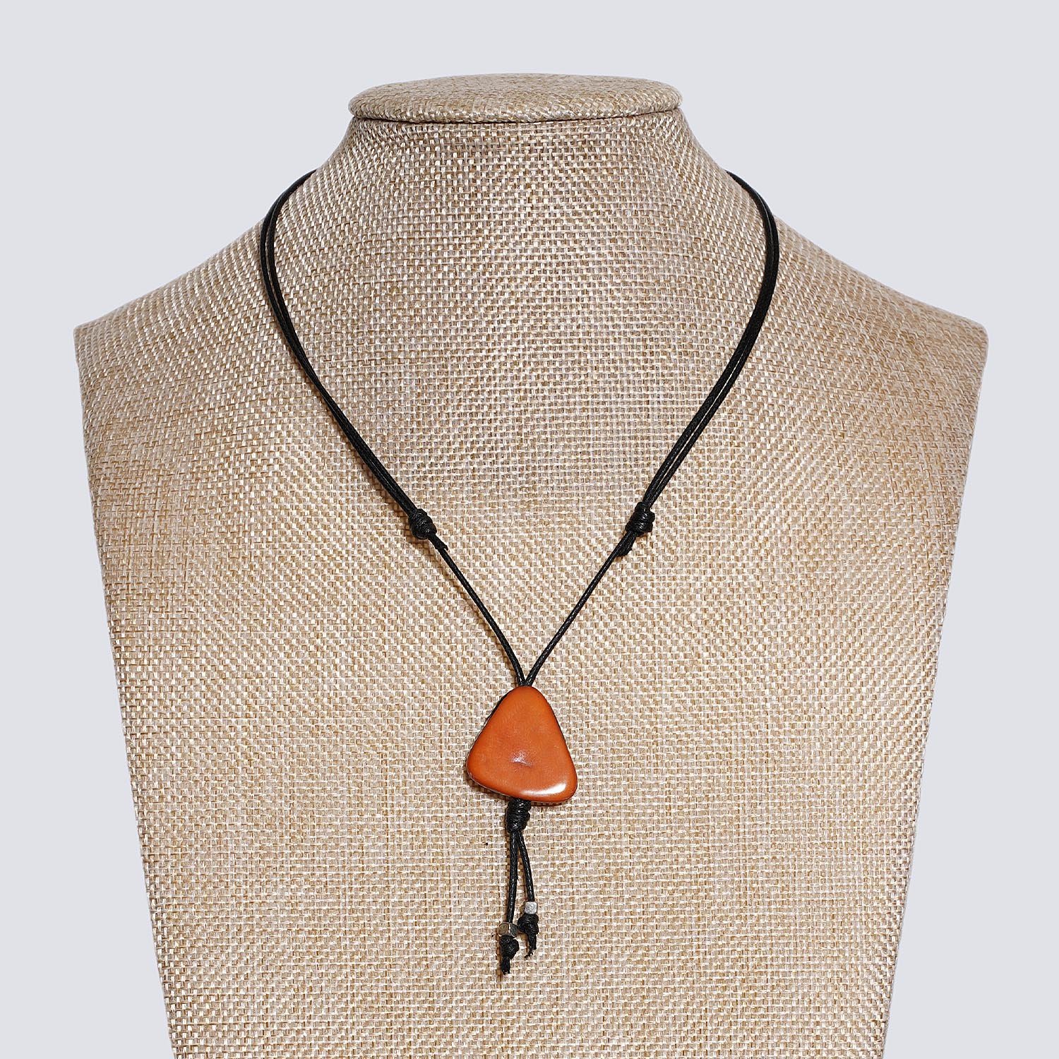 Girocollo fetta Tagua colorata arancione