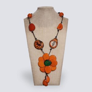 Collana Fiore arancione