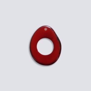 Tagua colorata Petalo forato rosso