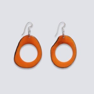 Orecchini Cerchio Spirituale arancione