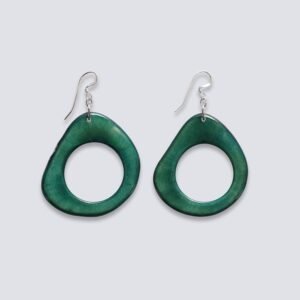 Orecchini Cerchio Spirituale verde