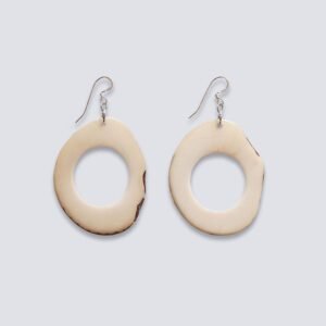 Orecchini Cerchio Spirituale avorio