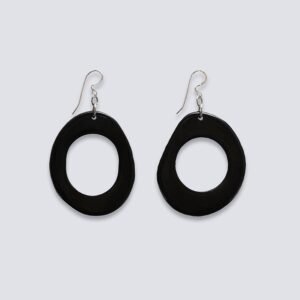 Orecchini Cerchio Spirituale nero