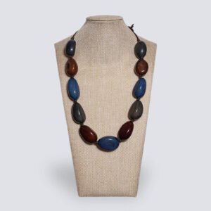 Collana semi di Tagua colorata INVERNO